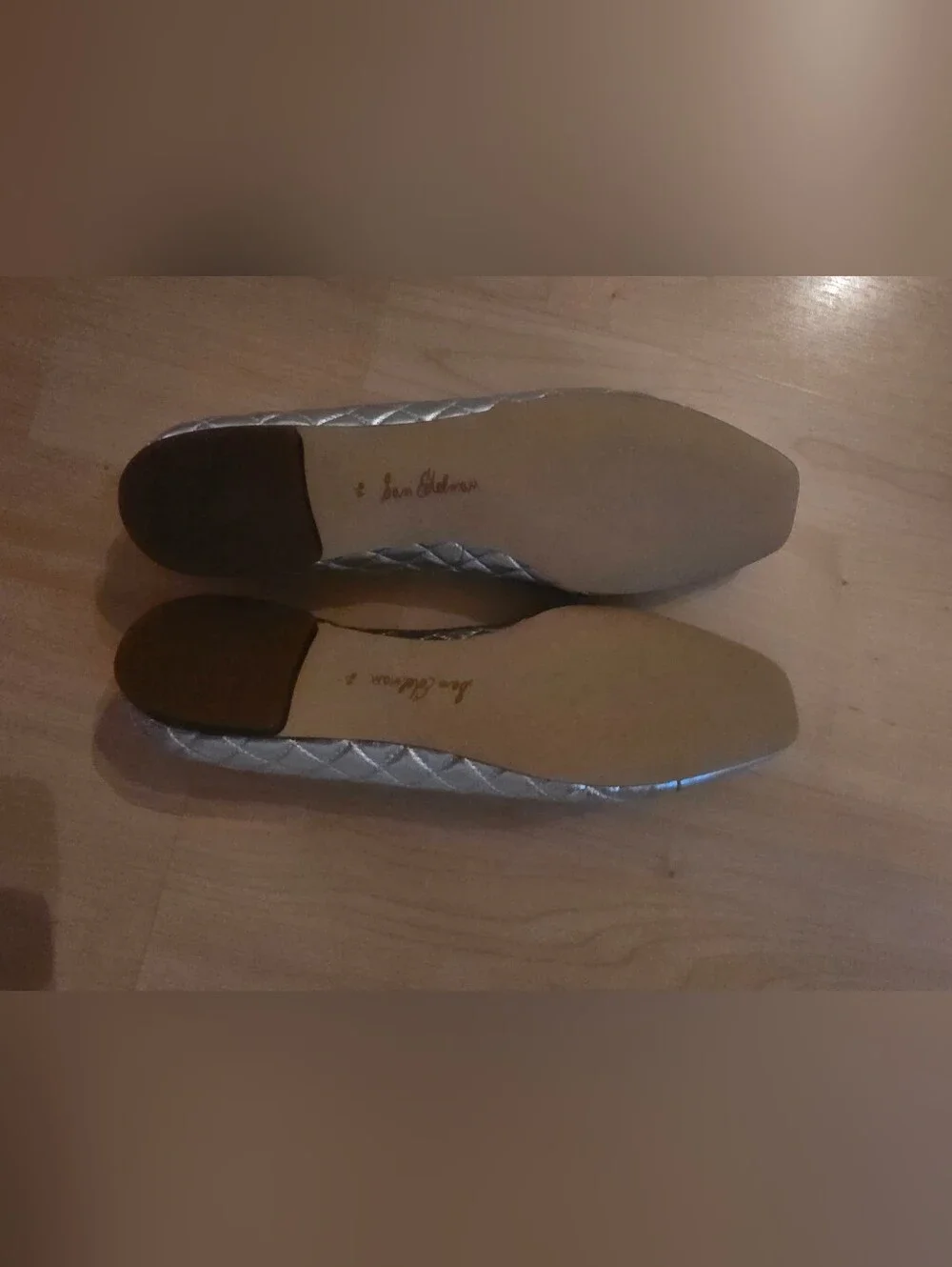 Sam Edelman Marilyn Quilted Ballet Flat in Silver
